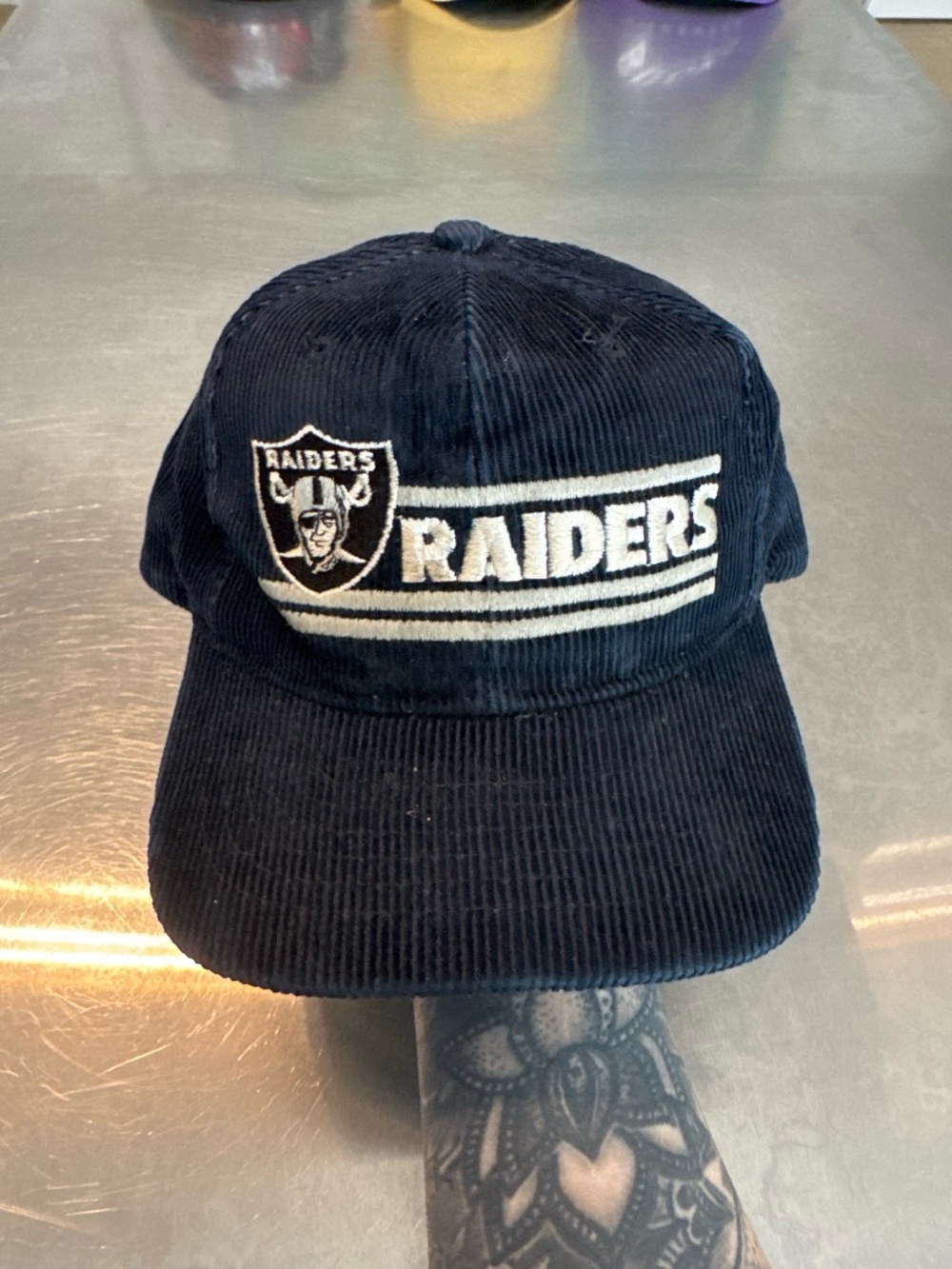 Vintage LA Raiders NFL Corduroy Hat